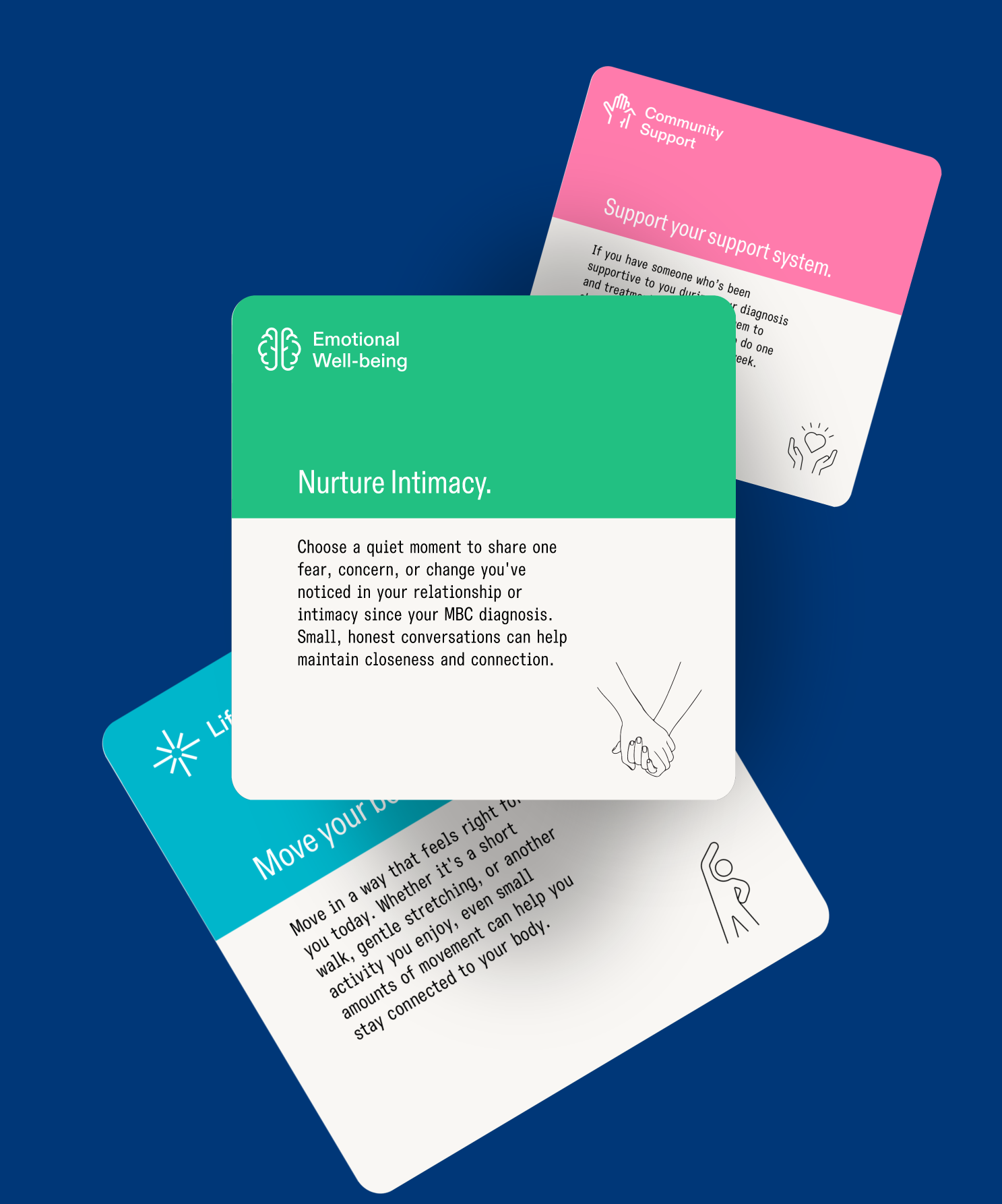 Hand with card