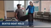 Embedded thumbnail for Seated Boat Hold Exercise Video