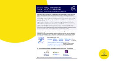 Bladder, Kidney, and Pancreatic Cancer Clinical Trials Resources