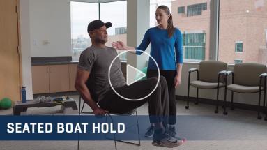 Seated Boat Hold Exercise Video