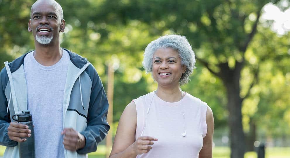 older women walking