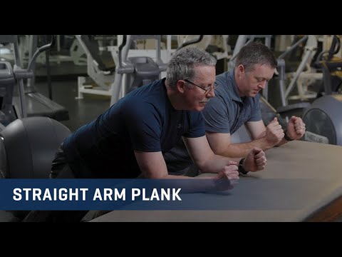 Embedded thumbnail for Straight Arm Plank Exercise Video